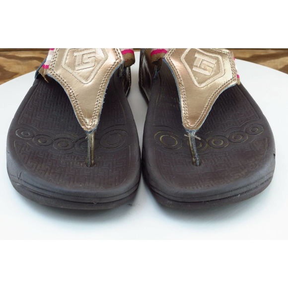 Academy of Therapeutic Footwear Size 8 M Brown Flip Flop Leather Women Sandal‎ - Picture 2 of 8